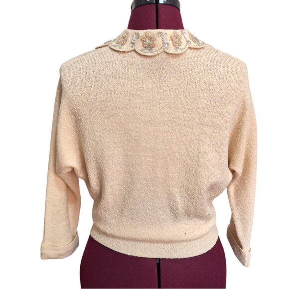 1950s Lofties Designed by Laurence Cream Cardigan - Picture 4 of 11